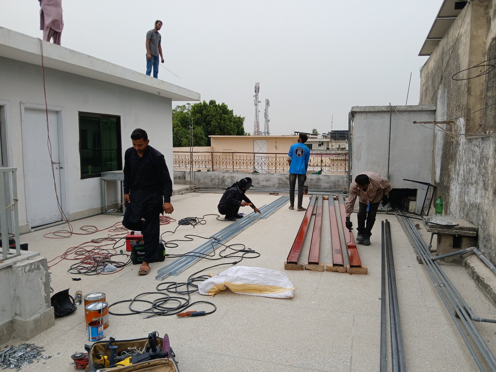 ZA Solar Solutions installation team at work